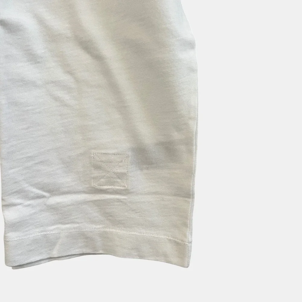 Banana Republic Men's Heavyweight Cotton White VNeck TShirt XXL NWT Quiet Luxury